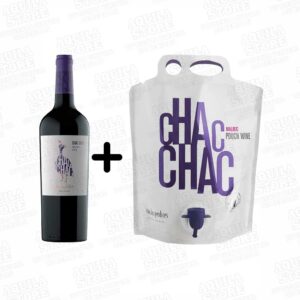 Chac chac pouch + botella malbec