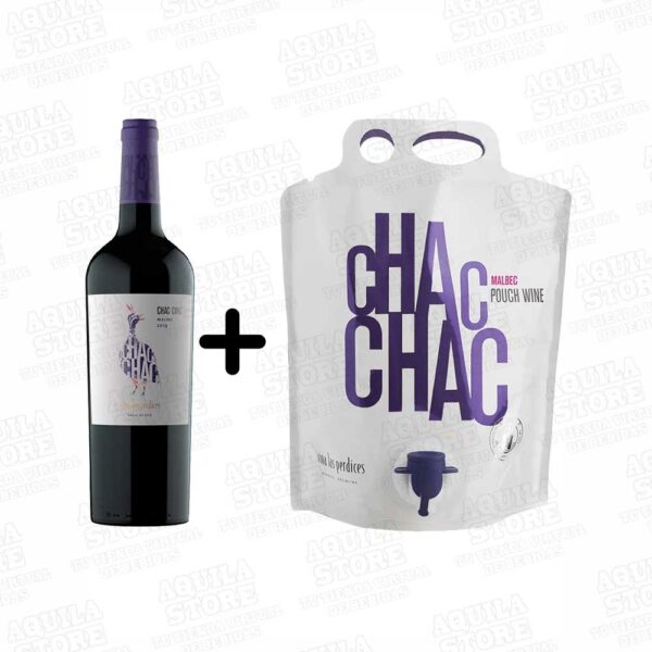Chac chac pouch + botella malbec